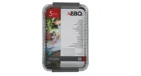 BBQ aluminium grillschalen set 5 stuks - thumbnail