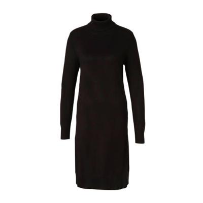 Saint Tropez fijngebreide jurk Mila zwart Saint Tropez fijngebreide jurk Mila zwart