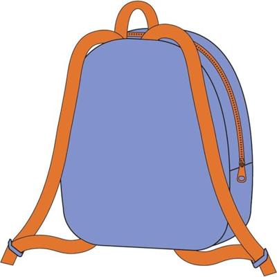 Schoolrugzak Bluey Blauw 18 x 22 x 4 cm