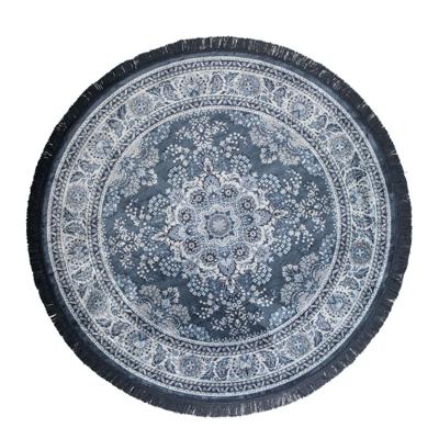 Dutchbone Rond Vloerkleed 'Bodega' 175cm, kleur Blue