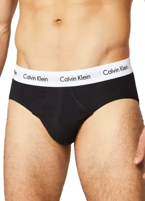 Calvin Klein 3-Pack Heren heup slips - Hip Brief - Katoenen heren onderbroeken - Elastische band