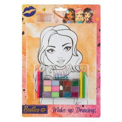 Besties Maak je eigen make-up tekeningen