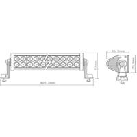 Berger & Schröter Werkschijnwerper 12 V, 24 V 72 W 20197 Nabijgebied belichting (b x h x d) 405 x 115 x 85 mm 4600 lm 6000 K - thumbnail
