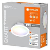 LEDVANCE 4058075573376 SMART RECESS DOWNLIGHT TW AND RGB LED-inbouwlamp LED 12 W Wit - thumbnail