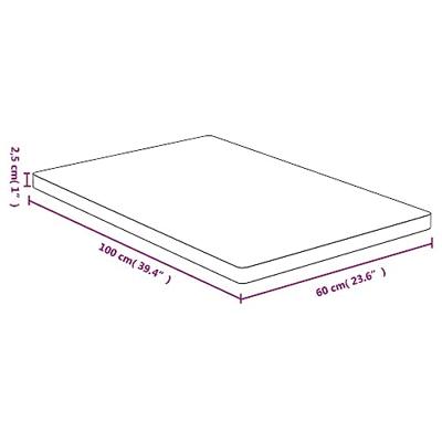 Tafelblad 60x100x2,5 cm bamboe - thumbnail