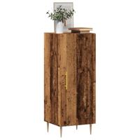 Dressoir 34,5x34x90 cm bewerkt hout oud houtkleurig - thumbnail