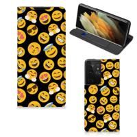 Samsung Galaxy S21 Ultra | Hoesje met Magneet | Emoji - thumbnail