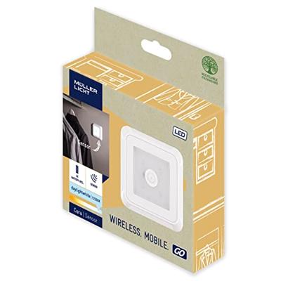 Müller-Licht LED-onderbouwlamp met bewegingsmelder LED LED vast ingebouwd 0.5 W Neutraalwit Wit Müller-Licht LED-onderbouwlamp met bewegingsmelder LED LED vast ingebouwd 0.5 W Neutraalwit Wit