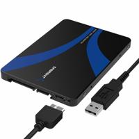 SABRENT mSATA naar USB 3.0/2.5-Inch SATA III Aluminium Behuizing Adapter (EC-MSMU) - thumbnail