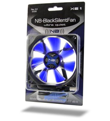 NoiseBlocker BlackSilent XE1 PC-ventilator Zwart, Blauw (transparant) (b x h x d) 92 x 92 x 25 mm NoiseBlocker BlackSilent XE1 PC-ventilator Zwart, Blauw (transparant) (b x h x d) 92 x 92 x 25 mm