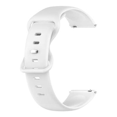 By Qubix - Solid color sportband - Wit - Compatible met Garmin Vivoactive 6 / Vivoactive 5 / Vivoactive 3 - Compatible Garmin bandje - Bandbreedte: 20mm