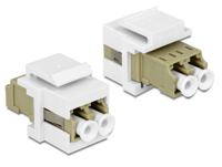 DeLOCK Keystone Module LC Duplex > LC Duplex multi-mode - thumbnail