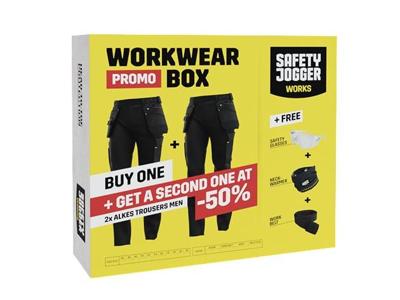 Safety Jogger Werkkledingdoos Alkes broek | Zwart | Maat 62 - S40300620