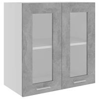 VidaXL Bovenkast lyon 60x31x60 cm bewerkt hout betongrijs - thumbnail