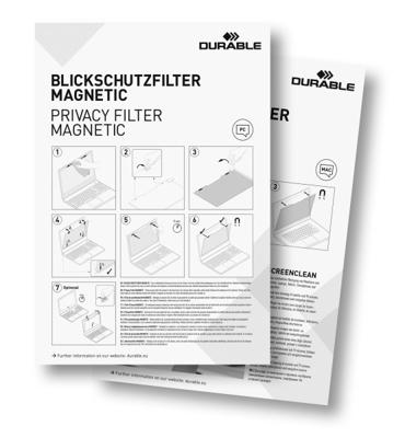 Durable Privacy Filter MAGNETIC Privacyfolie Laptop 39,6 cm (15,6) Beeldverhouding: 16:9 514657 Universal Durable Privacy Filter MAGNETIC Privacyfolie Laptop 39,6 cm (15,6) Beeldverhouding: 16:9 514657 Universal