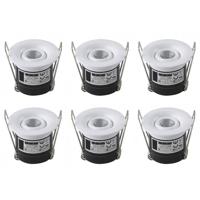 LED Veranda Inbouw Spots 6-Pack - Natuurlijk Wit 4200K - Ø41mm - thumbnail