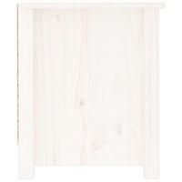 Schoenenkast 110x38x45,5 cm massief grenenhout wit - thumbnail