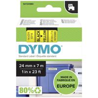 Labeltape dymo labelmanager d1 polyester 24mm geel - thumbnail