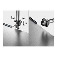 Festool Accessoires Afrondfrees HW S8 HW R3 D22-KL OFK - 499797 - thumbnail