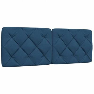 Bedframe zonder matras stof blauw 140x190 cm