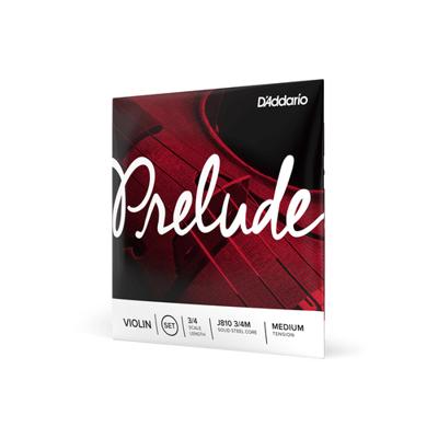 D&apos;Addario J810 4/4L Prelude Violin String Set 4/4 Scale, Light Tension Vioolsnarenset