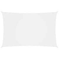 VidaXL Zonnescherm rechthoekig 2,5x5 m oxford stof wit - thumbnail