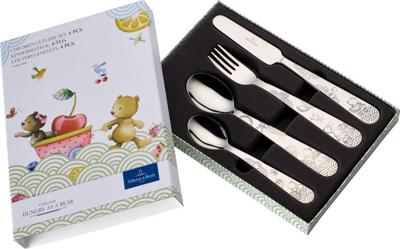 Villeroy & Boch Hungry as a bear Kinderbestek RVS 4-delig