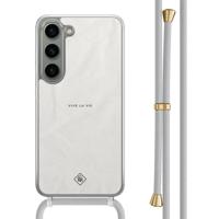 Samsung Galaxy S23 hoesje met grijs koord - Vive la vie - thumbnail