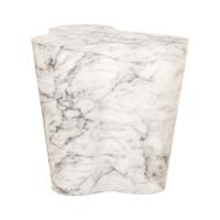 Richmond Organische Bijzettafel 'Rockyard' Faux Marmer en travertin, 46 x 38cm - thumbnail