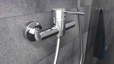 Schutte STOCKHOLM ééngreepsmengkraan douche | chroom 79940/HB