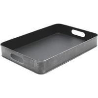 LABEL51 Dienblad, Metaal, 31 x 44 x 6cm, kleur Grijs - thumbnail