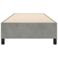 Boxspringframe fluweel lichtgrijs 90x190 cm - thumbnail