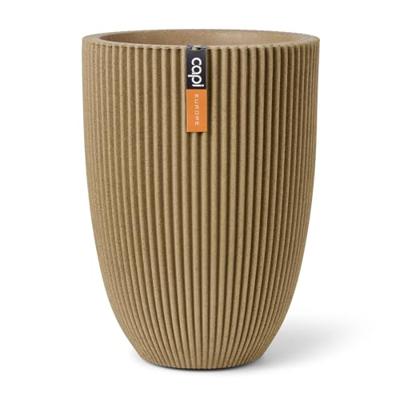 Capi nature groove nl elegant laag vaas 46x58 cm