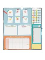 Muurkalender Finocam Multicolour Papier 2025-2026 30 x 21 cm 21,5 x 32,5 cm - thumbnail