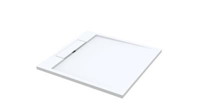 Best Design Douchebak Decent 100x100x3.5 cm Solid Surface Mat Wit