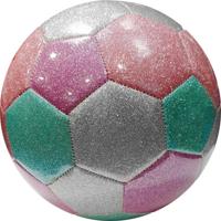 LG-Imports Metallic voetbal roze - thumbnail