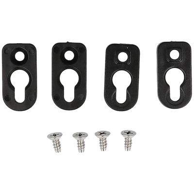 Hammond Electronics 1556FOOTBK-4 Montagevoet ABS kunststof Zwart (l x b x h) 51 x 51 x 5 mm 4 stuk(s)