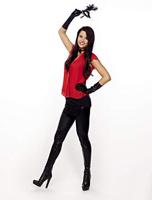 Legging metallic zwart - thumbnail