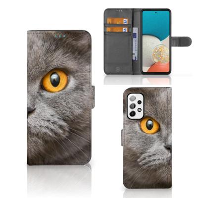 Telefoonhoesje | Met pasjeshouder | Samsung Galaxy A73 5G Britse Korthaar