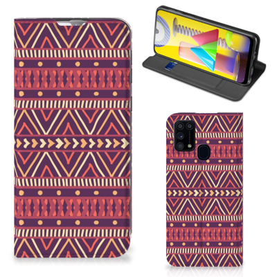 Samsung Galaxy M31 | Hoesje met Magneet | Aztec Paars