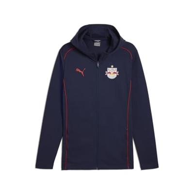 Red Bull Salzburg Casuals Hooded Trainingspak Senior 2024/2025 - Maat S - Kleur: Donkerblauw | Soccerfanshop