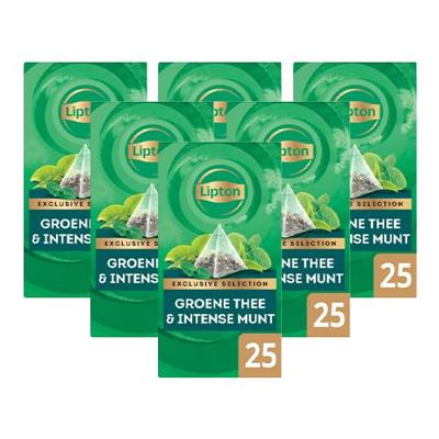 Thee lipton exclusive groene thee munt 25x2gr | 6 stuks