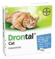 Drontal Cat ontwormingsmiddel kat 2 tabletten - thumbnail