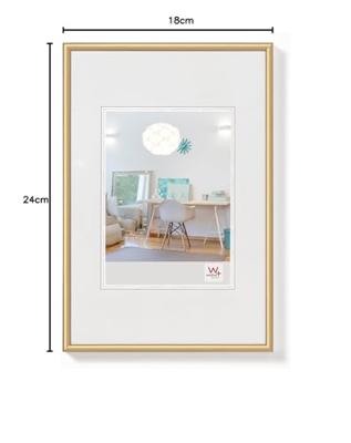 walther+ design KV824G Wissellijst Papierformaat: 18 x 24 cm Goud
