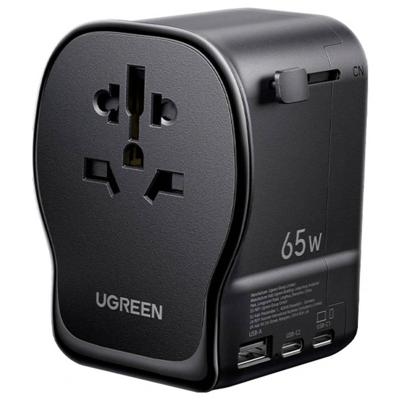 UGREEN S550 65W Universal Travel Adapter Reislader 65 W USB-C, USB-A QC 4+ Zwart, Grijs GaN
