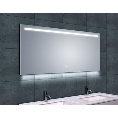 Badkamerspiegel Ambi one | 140x60 cm | Rechthoekig | Directe en indirecte LED verlichting | Touch button | Met verwarming Badkamerspiegel Ambi one | 140x60 cm | Rechthoekig | Directe en indirecte LED verlichting | Touch button | Met verwarming