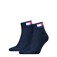 Tommy Hilfiger 2-pack - Quarter Sokken - Katoenen half hoge sokken met vlag - thumbnail
