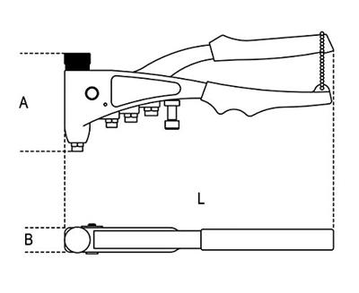 Beta Blindklinkmoer tools 1742r aluminium m4 met draad (20 stuks in zak)