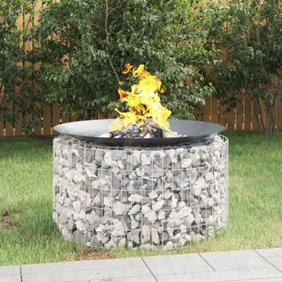 VidaXL Schanskorf vuurplaats ø 100 cm gegalvaniseerd ijzer VidaXL Schanskorf vuurplaats ø 100 cm gegalvaniseerd ijzer