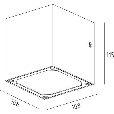 Deko Light Cubodo II Single DG Cubodo II Single Wandopbouwarmatuur LED vast ingebouwd Energielabel: G (A - G) 8.50 W LED Donkergrijs